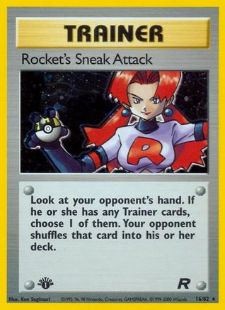 Rocket's Sneak Attack 16/82 - Team Rocket 1st Edition Holofoil - Poke-Collect