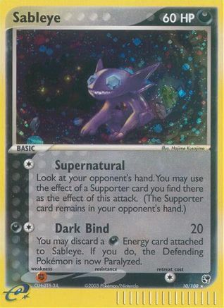 Sableye 10/100 - Sandstorm Holofoil - Poke-Collect