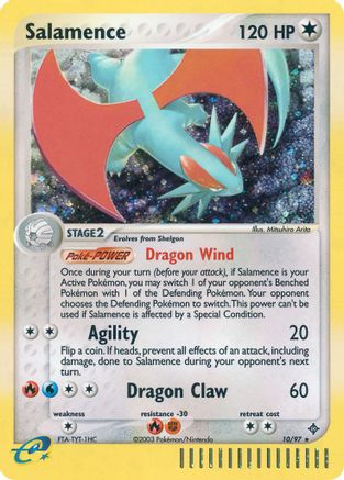 Salamence 10/97 - Dragon Reverse Holofoil - Poke-Collect