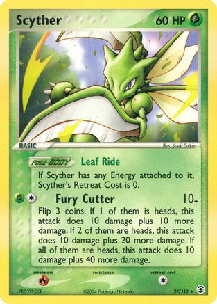 Scyther 29/112 - FireRed & LeafGreen Reverse Holofoil - Poke-Collect