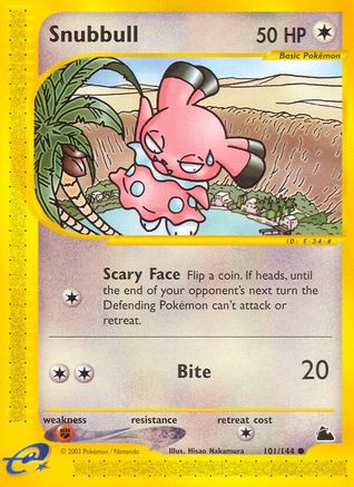 Snubbull 101/144 - Skyridge Reverse Holofoil - Poke-Collect