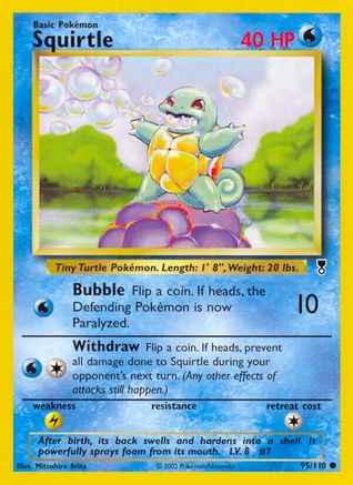Squirtle 95/110 - Legendary Collection Reverse Holofoil Squirtle 95/110 - Legendary Collection Reverse Holofoil