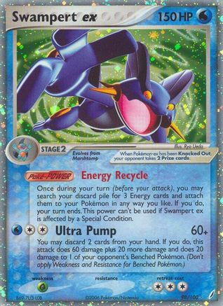 Swampert ex 98/100 - Crystal Guardians Holofoil - Poke-Collect