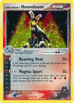 Team Magma's Houndoom 10/95 - Team Magma vs Team Aqua Reverse Holofoil - Poke-Collect
