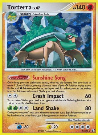 Torterra 11/100 - Stormfront Holofoil - Poke-Collect