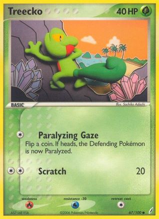 Treecko 67/100 - Crystal Guardians Reverse Holofoil - Poke-Collect