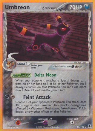 Umbreon δ 17/113 - Delta Species Holofoil - Poke-Collect