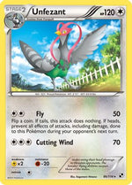 Unfezant 86/114 - Black & White Reverse Holofoil - Poke-Collect