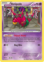 Venipede 72/149 - Boundaries Crossed Reverse Holofoil - Poke-Collect