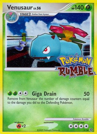 Venusaur 1/16 - Pokmon Rumble Holofoil - Poke-Collect