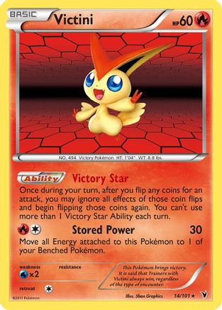 Victini 14/101 - Noble Victories Holofoil - Poke-Collect