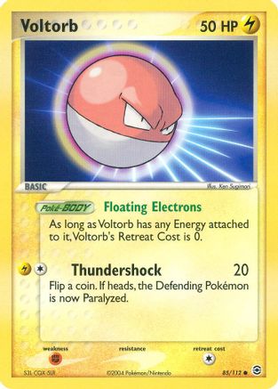 Voltorb 85/112 - FireRed & LeafGreen Reverse Holofoil - Poke-Collect