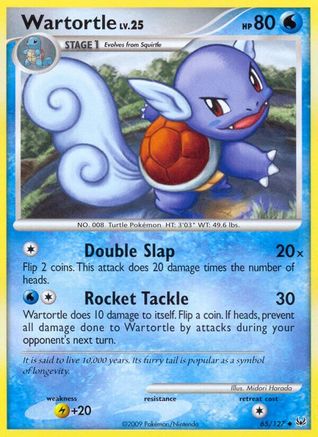 Wartortle 65/127 - Platinum Reverse Holofoil - Poke-Collect