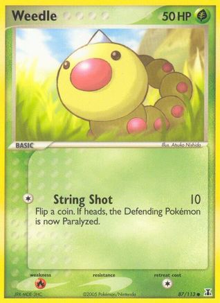 Weedle 87/113 - Delta Species Reverse Holofoil - Poke-Collect