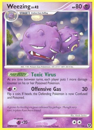 Weezing 31/106 - Great Encounters Reverse Holofoil - Poke-Collect