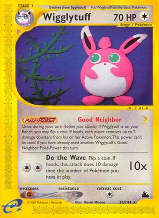 Wigglytuff 34/144 - Skyridge Reverse Holofoil - Poke-Collect