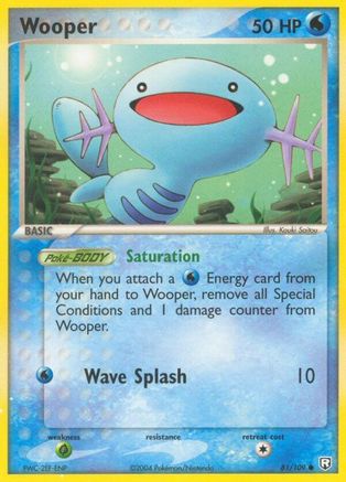Wooper 81/109 - Team Rocket Returns Reverse Holofoil - Poke-Collect