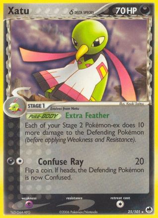 Xatu δ 25/101 - Dragon Frontiers Reverse Holofoil - Poke-Collect