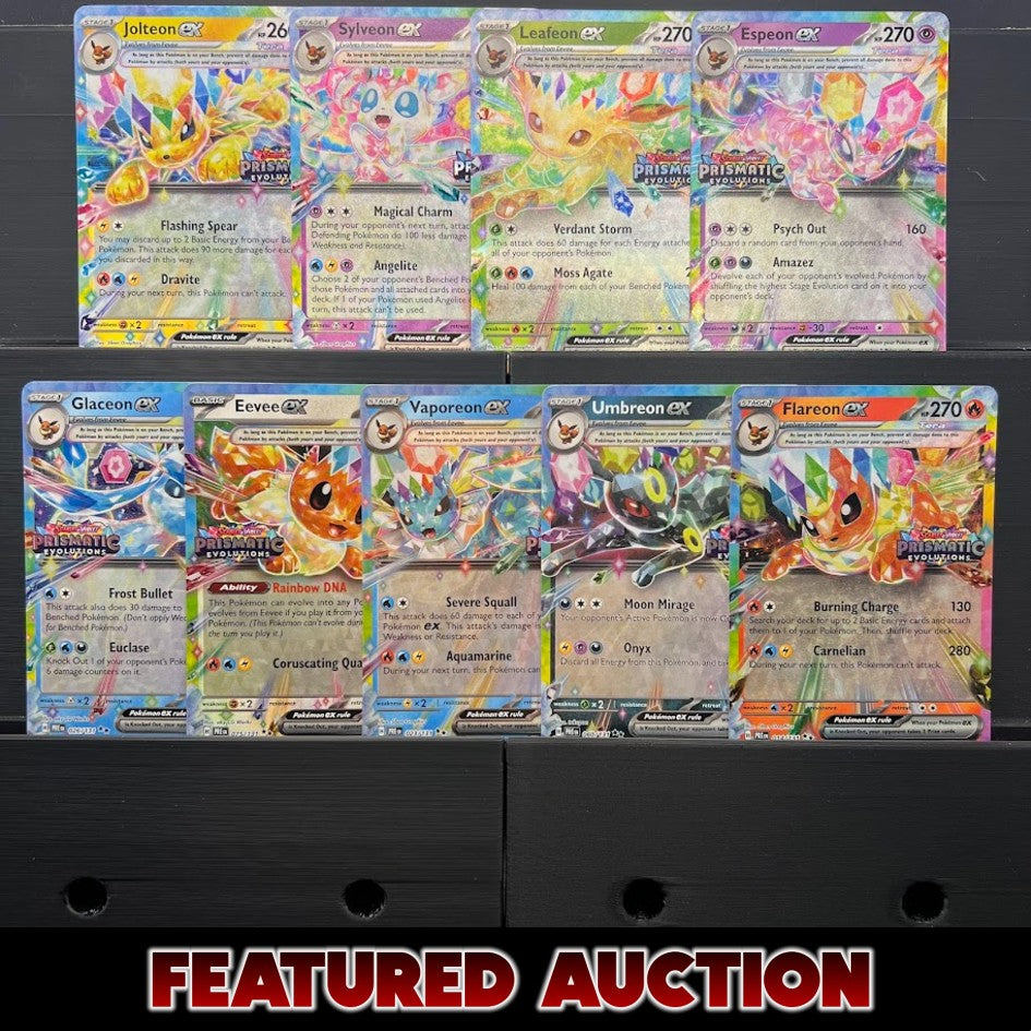 Prismatic Evolutions Stamped Eeveelution Master Set Prismatic Evolutions Stamped Eeveelution Master Set
