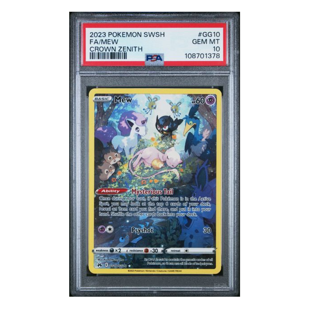 Mew Crown Zenith #GG10 PSA 10 Mew Crown Zenith #GG10 PSA 10