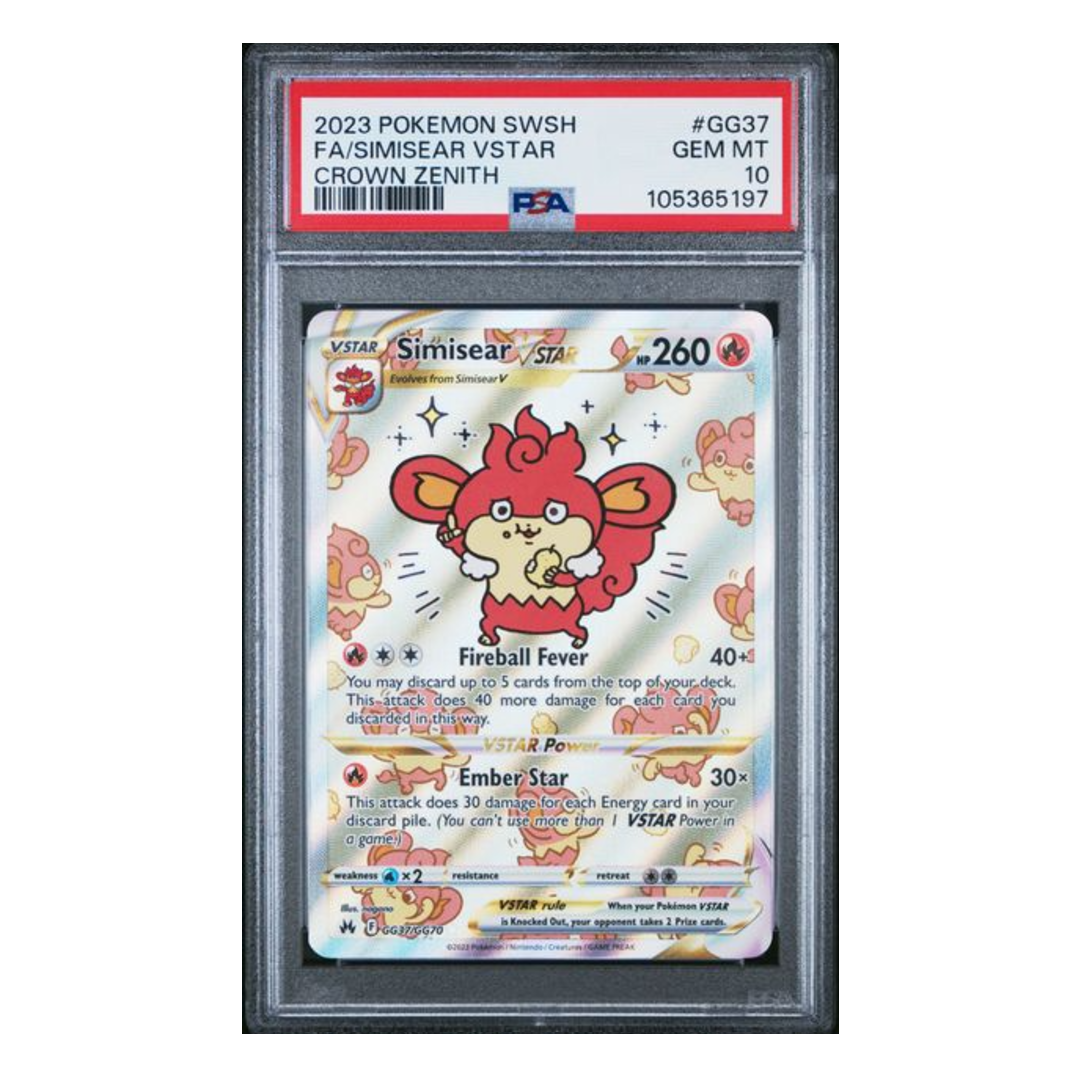 Simisear VSTAR FA Crown Zenith #GG37 PSA 10 Simisear VSTAR FA Crown Zenith #GG37 PSA 10