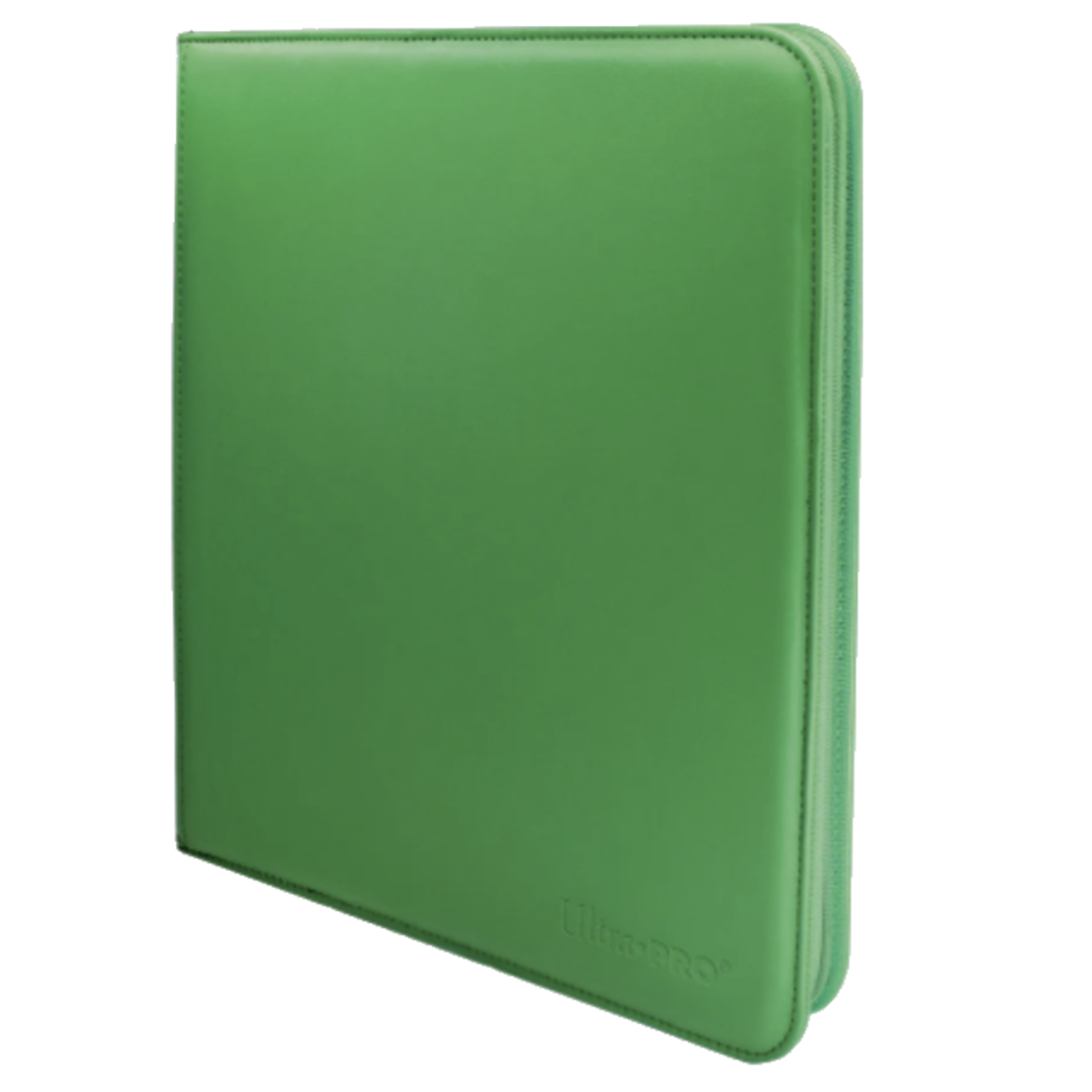 Ultra Pro PRO Binder: 12-Pocket Zippered - Green Ultra Pro PRO Binder: 12-Pocket Zippered - Green