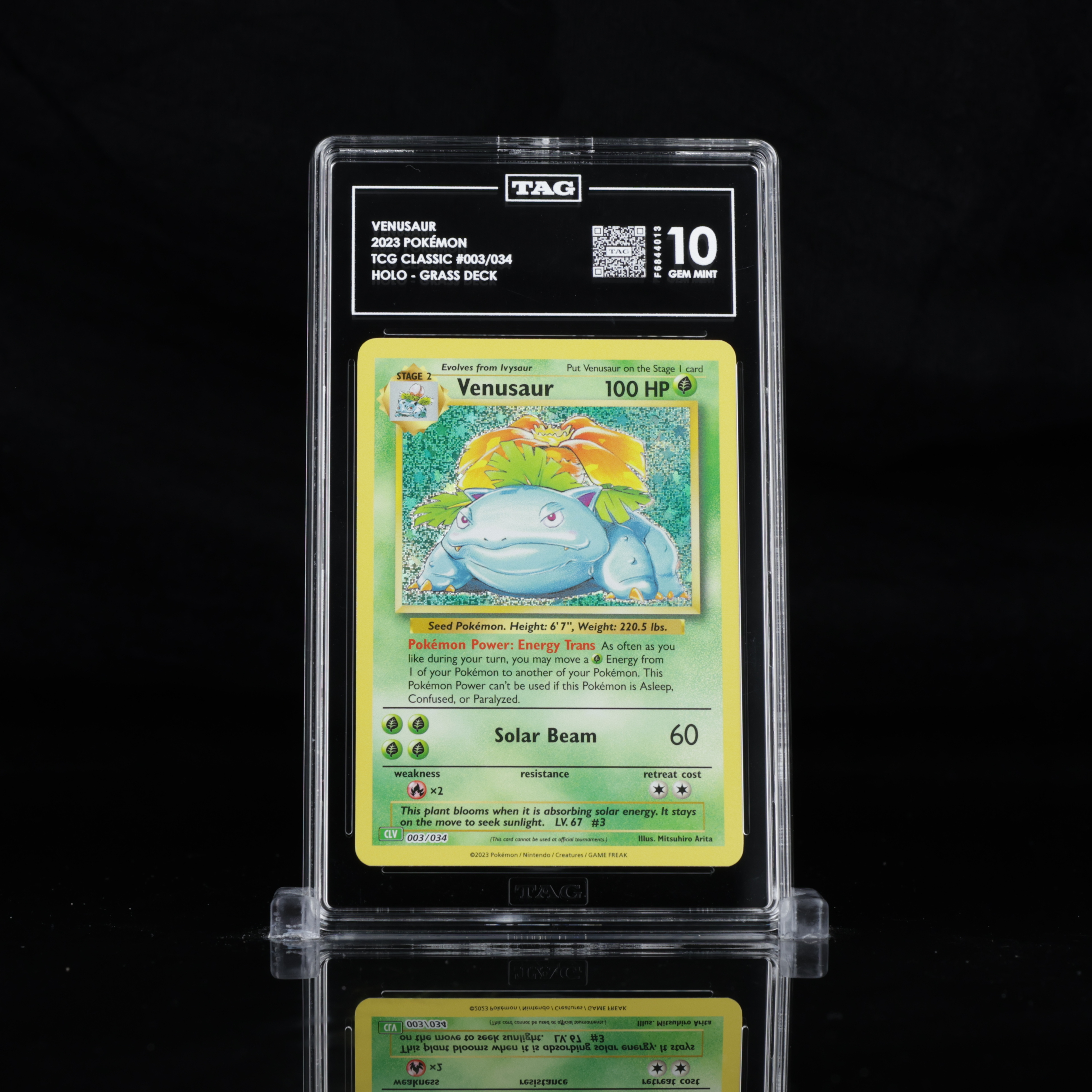 Venusaur TCG Classic #003 TAG 10 Venusaur TCG Classic #003 TAG 10