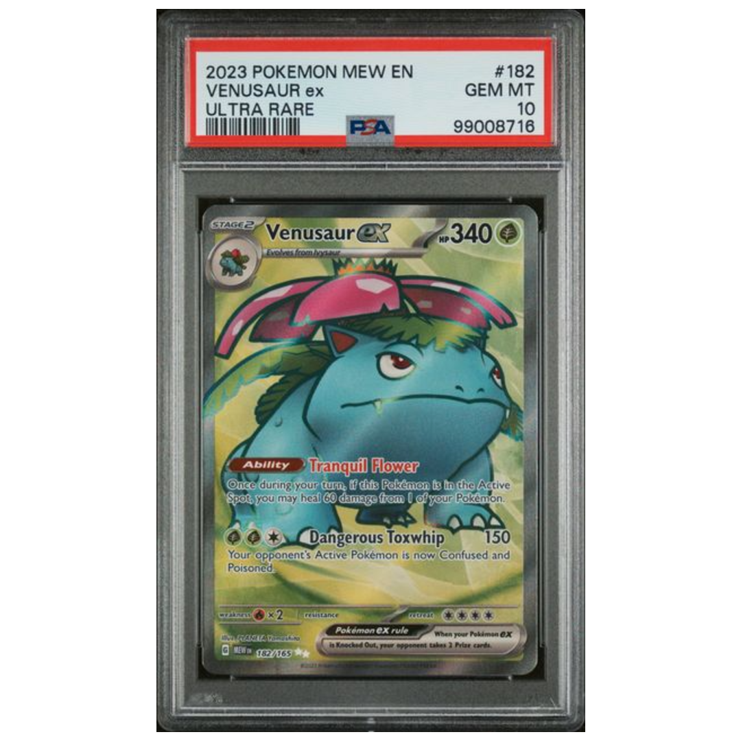venusaur pokemon card value 15/102 Venusaur ex 151 ENG #182 PSA 10