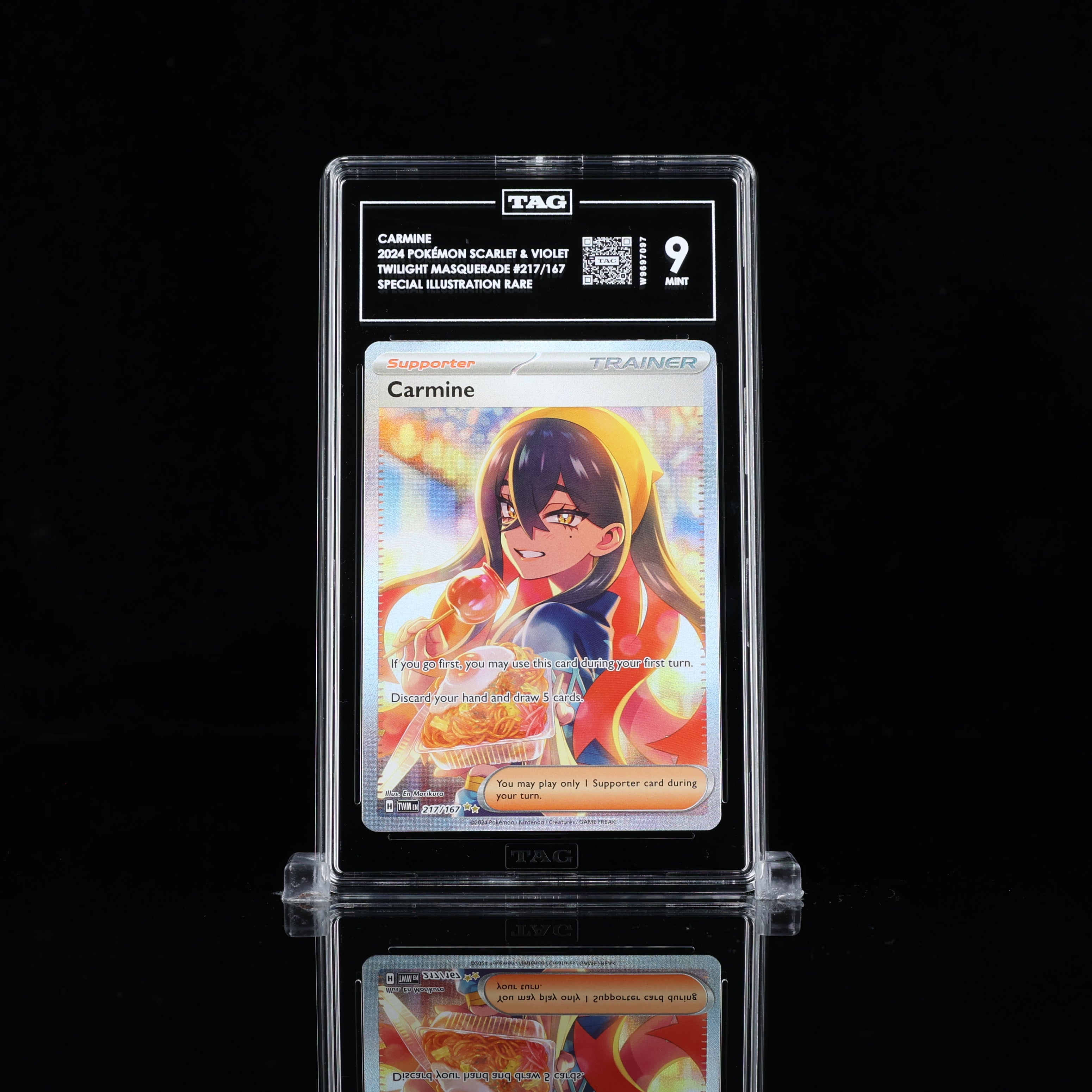 carmine pokemon card Carmine SAR Twilight Masquerade #217 TAG 9