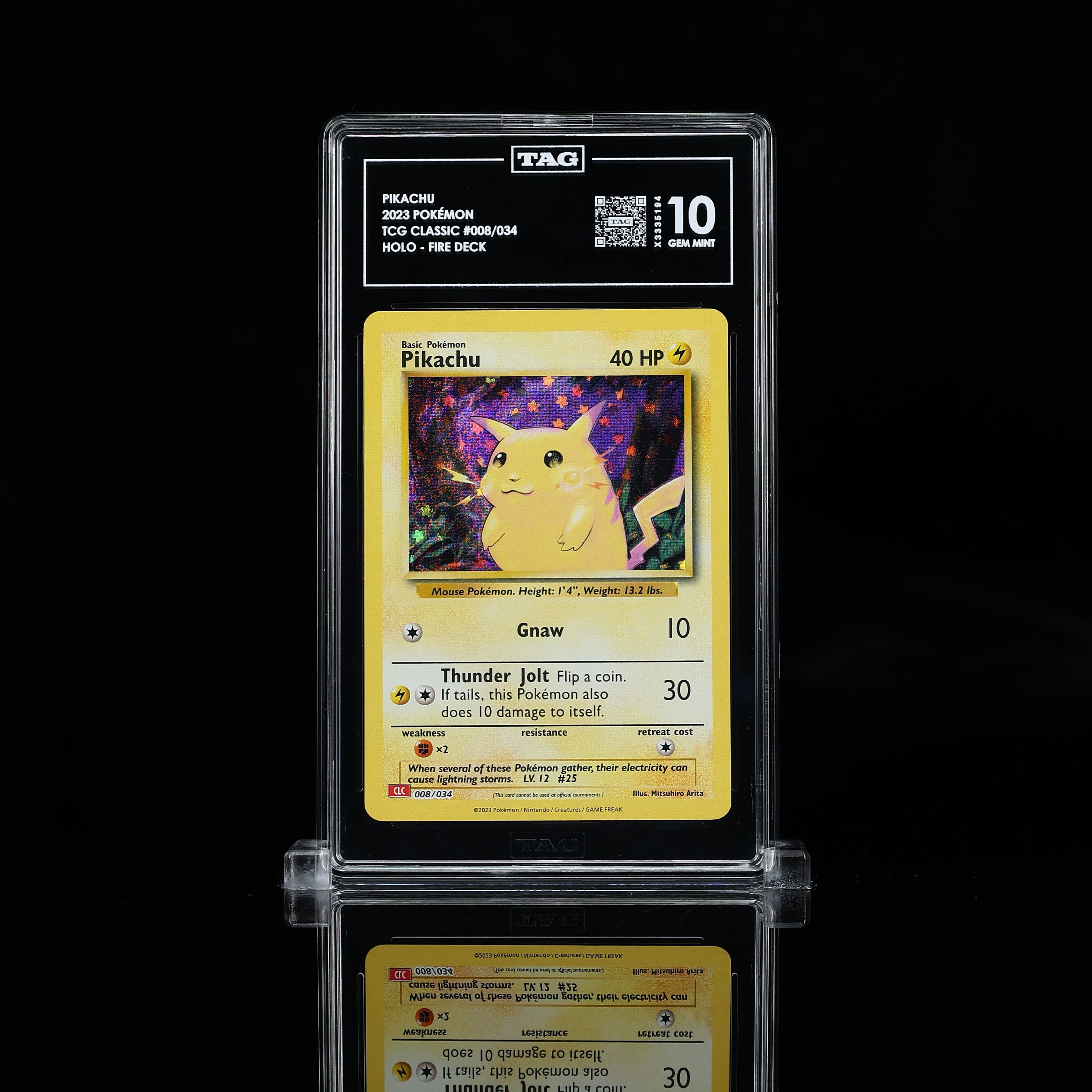 2023 POKMON TCG CLASSIC JAPANESE #009/032 WATER DECK HOLO TAG Gem Mint 10 2023 POKMON TCG CLASSIC JAPANESE #009/032 WATER DECK HOLO TAG Gem Mint 10