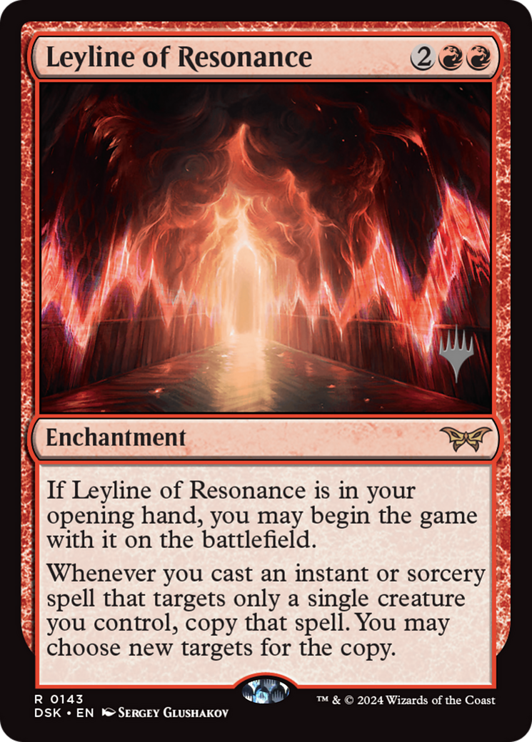 Leyline of Resonance (PPDSK-143) - Duskmourn: House of Horror Promos Foil - Poke-Collect