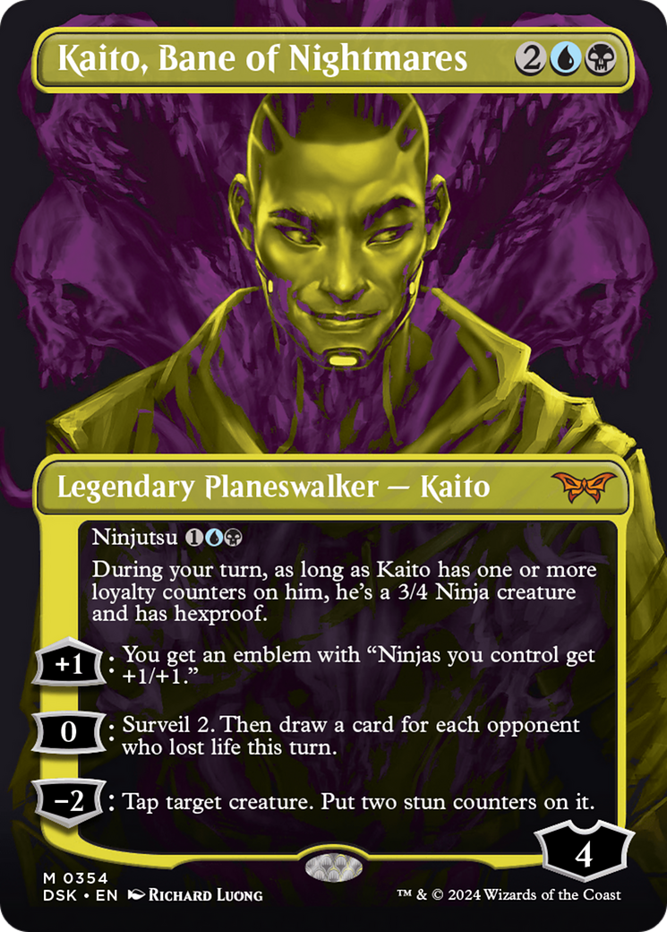 Kaito, Bane of Nightmares (DSK-354) - Duskmourn: House of Horror (Borderless) Foil - Poke-Collect