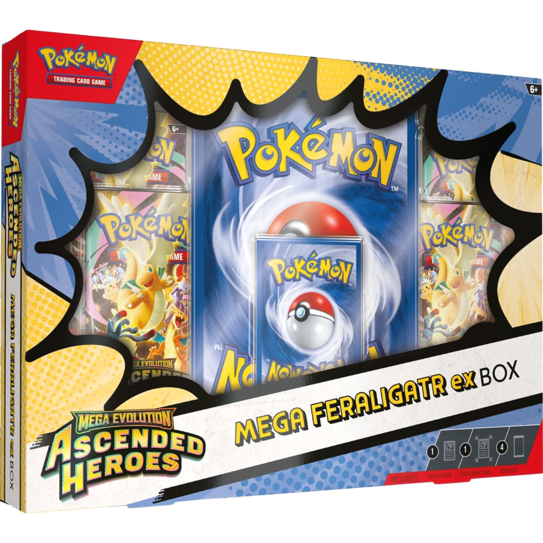 Mega Evolution: Ascended Heroes Mega Ex Box (Feraligatr) Mega Evolution: Ascended Heroes Mega Ex Box (Feraligatr)