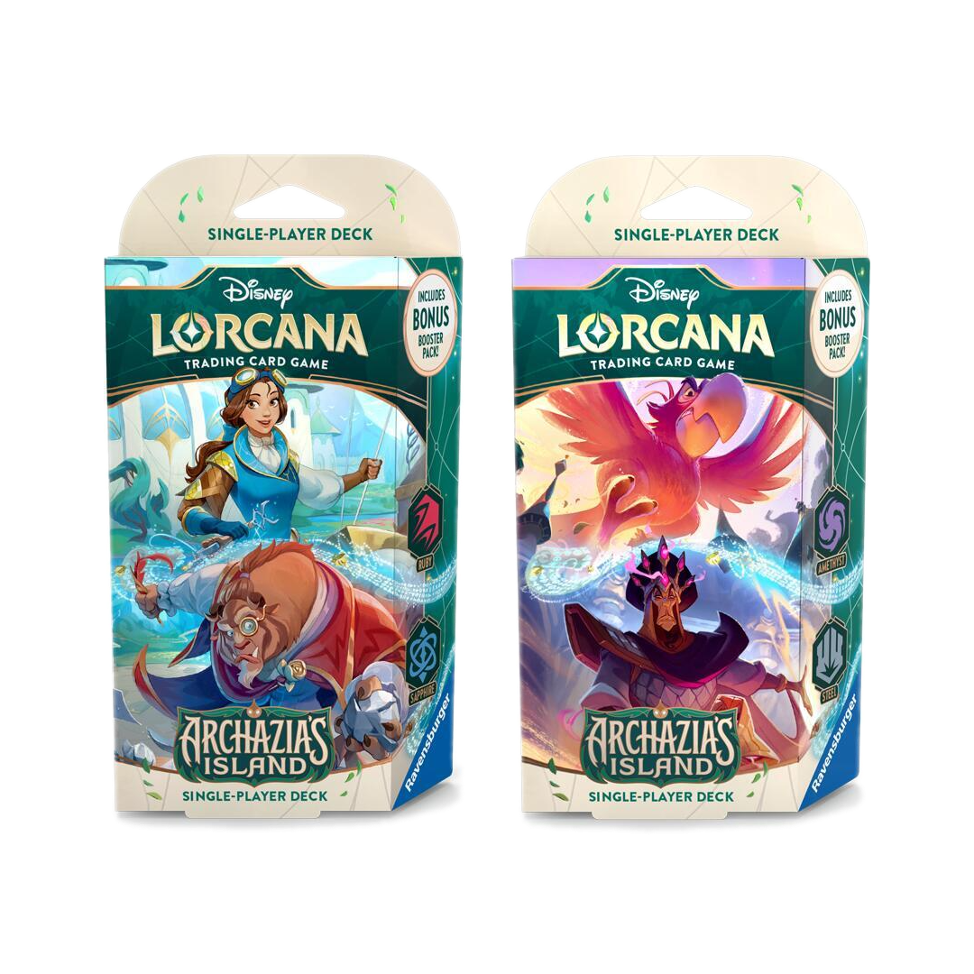 Disney Lorcana: Archazia's Island Starter Deck Bundle (Set of 2) Disney Lorcana: Archazia's Island Starter Deck Bundle (Set of 2)