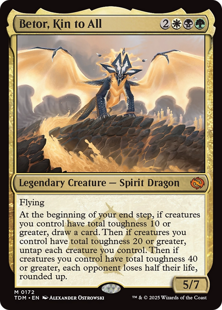 Betor, Kin to All (TDM-172) - Tarkir: Dragonstorm Foil - Poke-Collect