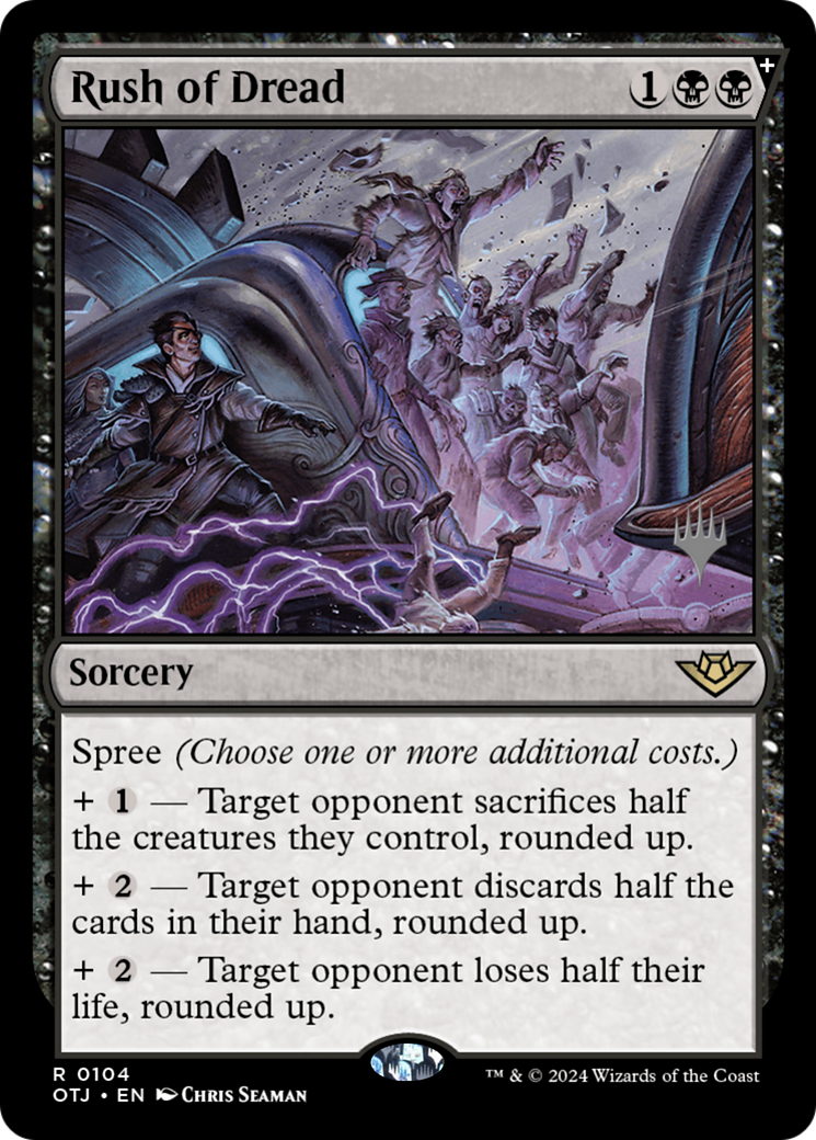 Rush of Dread (PPOTJ-104) - Outlaws of Thunder Junction Promos Foil