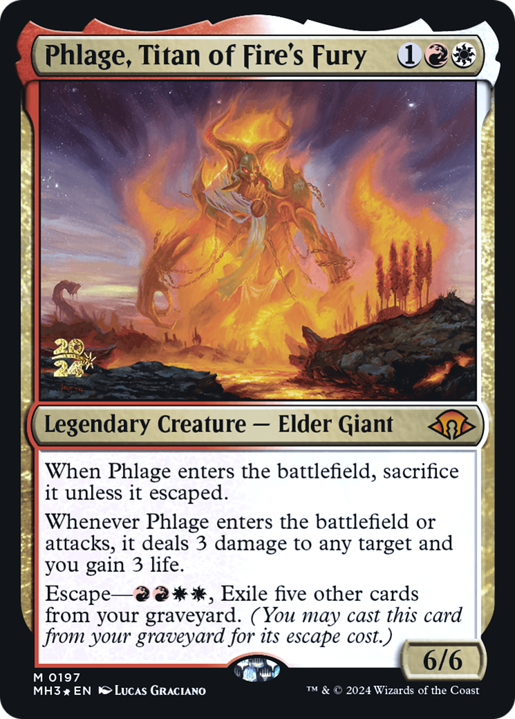 Phlage, Titan of Fire's Fury (PRE-197) - Modern Horizons 3 Promos Foil