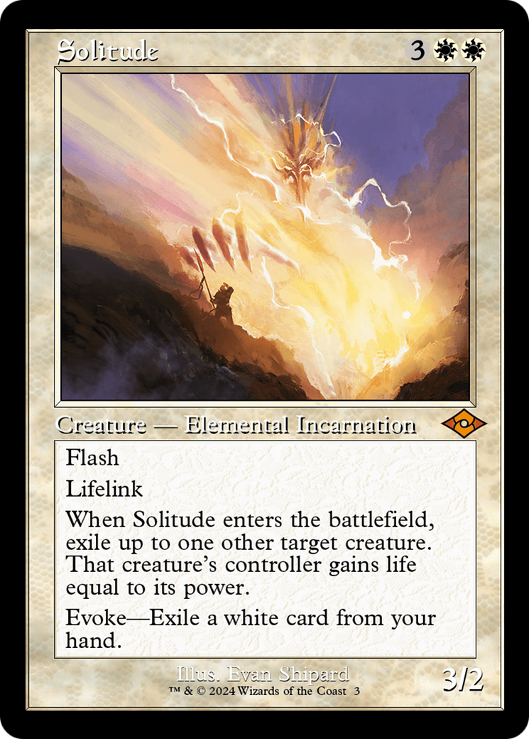 Solitude (Retro Frame) (MH2-003) - Modern Horizons 2 Timeshifts Foil