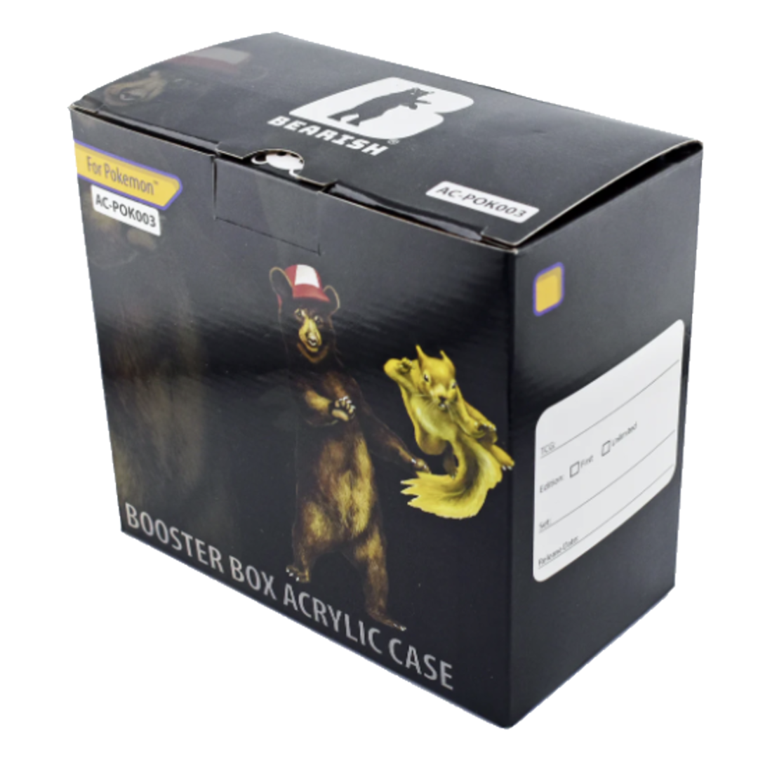 Bearish Acrylic Case Pokemon Booster Display Bearish Acrylic Case Pokemon Booster Display