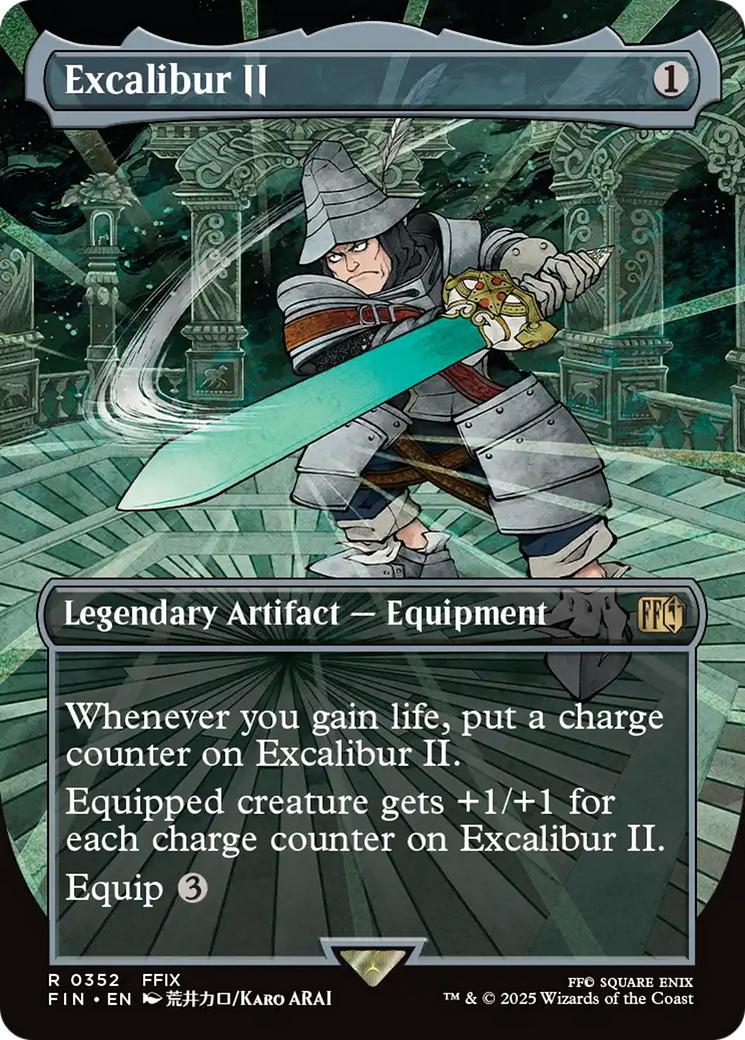 Excalibur II (FIN-352) - FINAL FANTASY (Borderless) - Poke-Collect