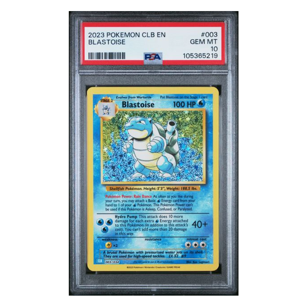 2023 pokemon clb-trading card game classic blastoise Blastoise Classic #003 PSA 10