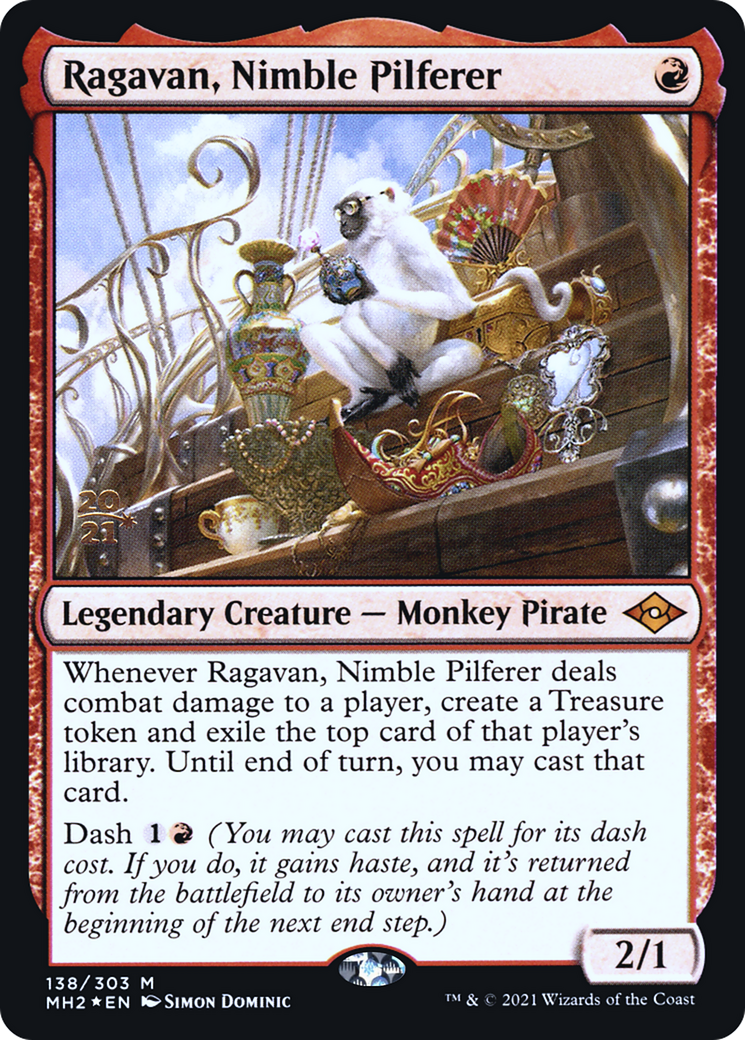 Ragavan, Nimble Pilferer (PRE-138S) - Modern Horizons 2 Promos Foil