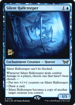Silent Hallcreeper (PRE-072) - Duskmourn: House of Horror Promos: (enchantment) Foil - Poke-Collect