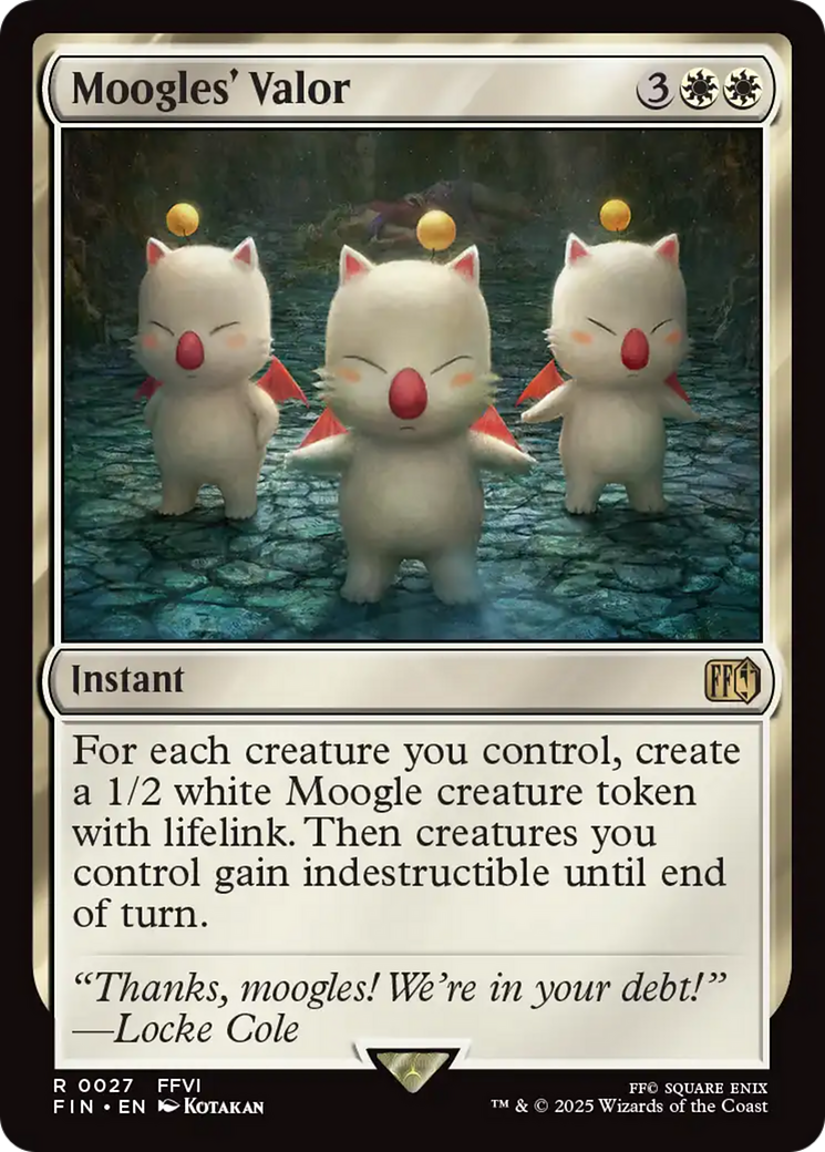 Moogles' Valor (FIN-027) - FINAL FANTASY Foil - Poke-Collect