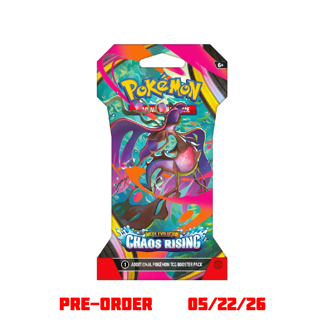 Mega Evolution: Chaos Rising Sleeved Booster Pack (Early Bird Special) Mega Evolution: Chaos Rising Sleeved Booster Pack (Early Bird Special)