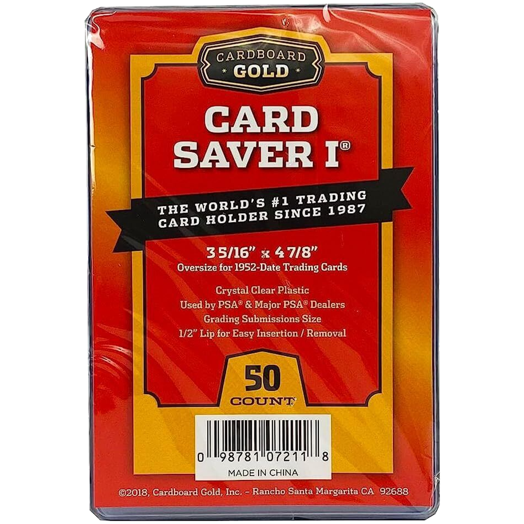 Cardboard Gold Card Saver 1 (50 Count) - Poke-Collect