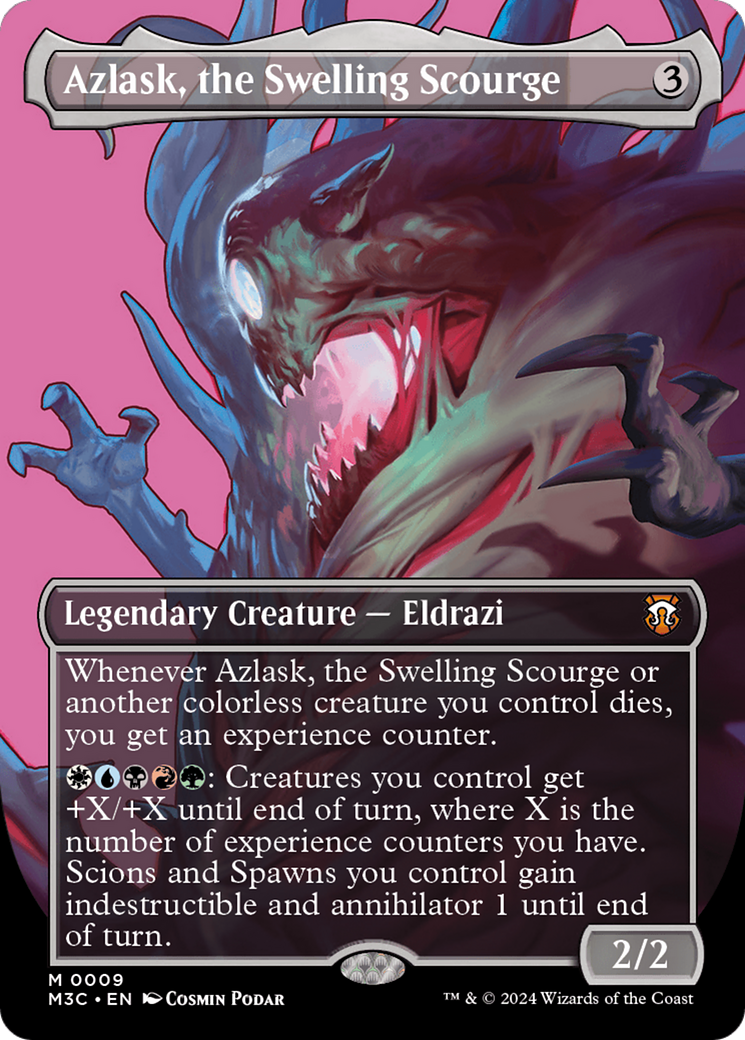 Azlask, the Swelling Scourge (Borderless) (M3C-009) - Modern Horizons 3 Commander (Borderless)