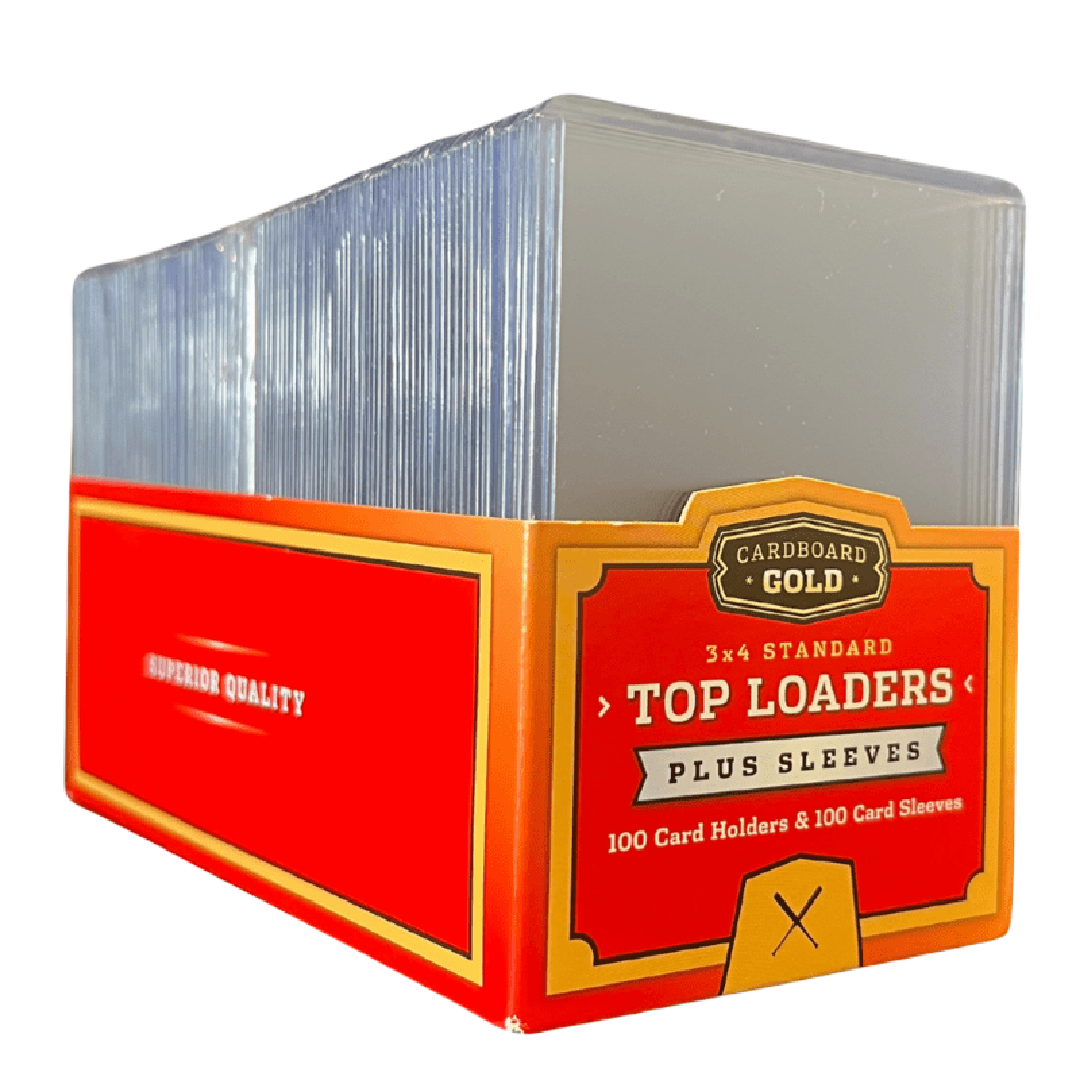 Cardboard Gold 100 Standard Top Loaders & Sleeves Bundle - Poke-Collect