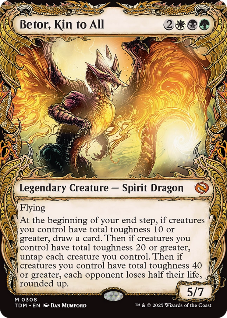 Betor, Kin to All (TDM-308) - Tarkir: Dragonstorm: (Showcase) Foil - Poke-Collect