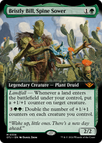 Bristly Bill, Spine Sower (OTJ-338) - Outlaws of Thunder Junction: (Extended Art) Foil - Poke-Collect